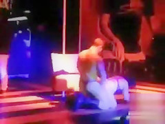 Dancers do a exposed performance in the club