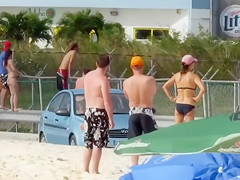 Naked boob on the adventurous chick