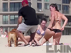 Making water near the ladies