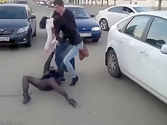 Russian sweethearts getting into a insane fight