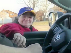 Granny is glad to assist with the boner