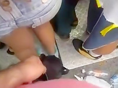 Rubbing my dong against her moist a-hole