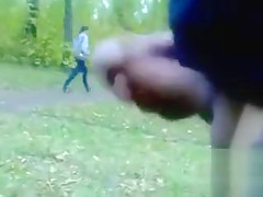 Masturbating in the local park to a pair of sweethearts