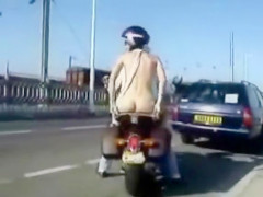 Riding the bike during the time that absolutely in nature's garb