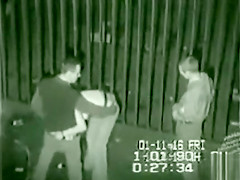 Dilettante 3some sex in the darksome alley