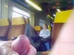 Jizz Flow inside the speeding teach