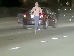 Naive brunette hair risks her life for no thing