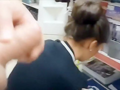 Swinging the jock around her head