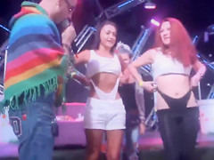 Bombastic cuties pull up their belts on the stage