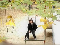 Sex on the swingset with a Korean coed angel