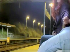 Strange lady helped him with the erected ramrod