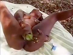 Incredible dilettante MILFs, Outdoor sex movie scene