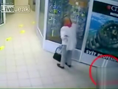 Polish grandma relieves herself in the mall