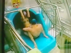 2 swimmers having some hot time