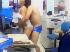 Unlawful office foreplay caught on security camera