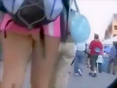 Candid Camera Also Short Panties Shows Butt of Hawt Angel in Public