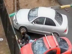 Parking lot hookup with a excited pair