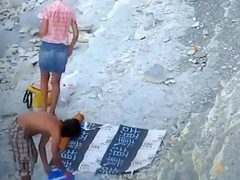 Non-Professional Orall-Service at the Nudist Beach