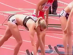 Lean body sprinters receive willing for a race