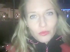 Candid Camera Woman Blows 10-Pounder and Walks with Sex Cream on Face