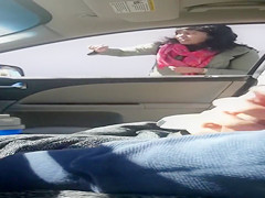 Showing the unbending cock to complete strangers