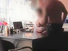 Hot Secretary Drilled at the Office