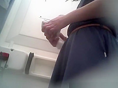 Woman in suit spied in portable crapper pissing