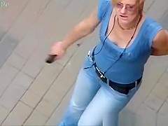 Looking to the neckline of a drunken woman