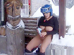 Excited pornstar Jasmine Darksome in most good outdoor, solo beauty porn video