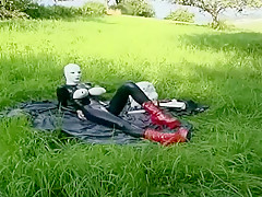 Excited non-professional Outdoor, Dildos/Toys porn movie scene