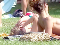 Breathtaking youthful piece of a-hole receives filmed during the time that sunbathing to