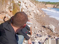 Dark Brown Hottie Shows Off Her Firm Pantoons