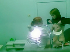 Peeping on a angel at the gynecologist