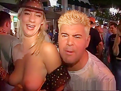 Avid pornstar in exotic striptease, voyeur sex movie scene