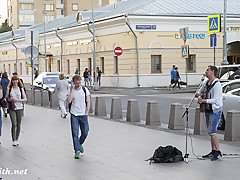 Jeny Smith is getting exposed for a stranger