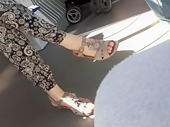 Germany model feet toes bus show