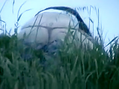 Large a-hole fucking outdoor