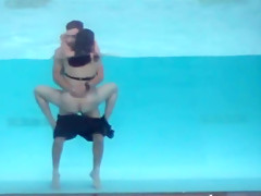 Fucking in the hotel pool