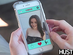 Delicate honey Alana Summers slurps cum up after outdoor plough