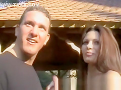 Very hawt dilettante girlfriend outdoor act with jizz flow