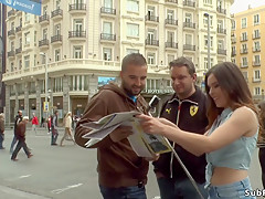 American bitch tourist disgraces herself