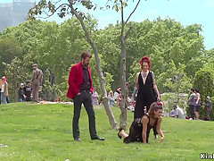 Spanish sweetheart takes thraldom in public bar