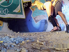 Cop Jizzed Golden-Haired Bitches Face