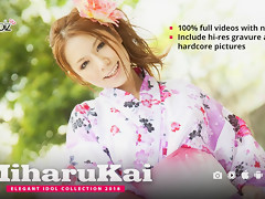 Miharu Kai In Kimono Gives Amazing Blow Job - AviDolz