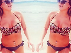 Jessie the body college gal sizzlin  string bikini act