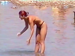 Breasty Jaqueline Topless by the lake