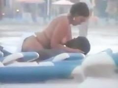 Pair Bonks At Hotel Beach