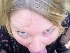 Golden-Haired Mother I'd Like To Fuck blowjop in public