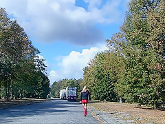 Rubberdoll Monique - Als TV Hure am Autobahnparkplatz