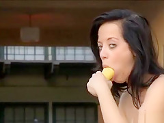 Nasty Gal Pushes Glass Sex Toy In Soaked Fur Pie And Wazoo